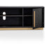 Entertainment TV Unit - Black and Brass