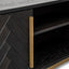 Wide Sideboard - Black and Brass