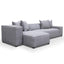 3 Seater Left Chaise Sofa - Graphite Grey