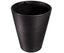 Decorative Textured Round Black Planter 47cm