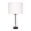 East Side Table Lamp - Black with White Shade