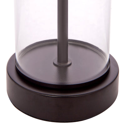 East Side Table Lamp - Black with White Shade