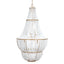 Sierra Beaded Chandelier - Gold/White