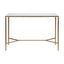 Chloe Stone Console Table - Large Antique Gold