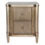 Arielle Bedside Table - Antique Gold