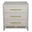 Pearl Bedside Table - Large Grey