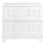 Greek Key Bedside Table - White