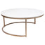 Chloe Stone Nesting Coffee Tables - Antique Gold