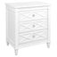 Plantation Bedside Table -  Large White