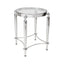 Jak Glass Side Table - Nickel