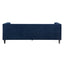 Tuxedo 3 Seater Tufted Sofa - Navy Velvet