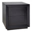 Balmain Oak Tall Bedside Table - Black