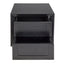 Balmain Oak Tall Bedside Table - Black