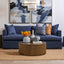 Birkshire 3 Seater Slip Cover Sofa - Navy Linen