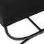 Novak Black Iron Stool - Black Linen