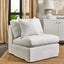 Birkshire Slip Cover Occasional Chair - White Linen