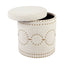 Bradshaw Round Storage Stool - Natural Linen