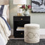 Bradshaw Round Storage Stool - Natural Linen