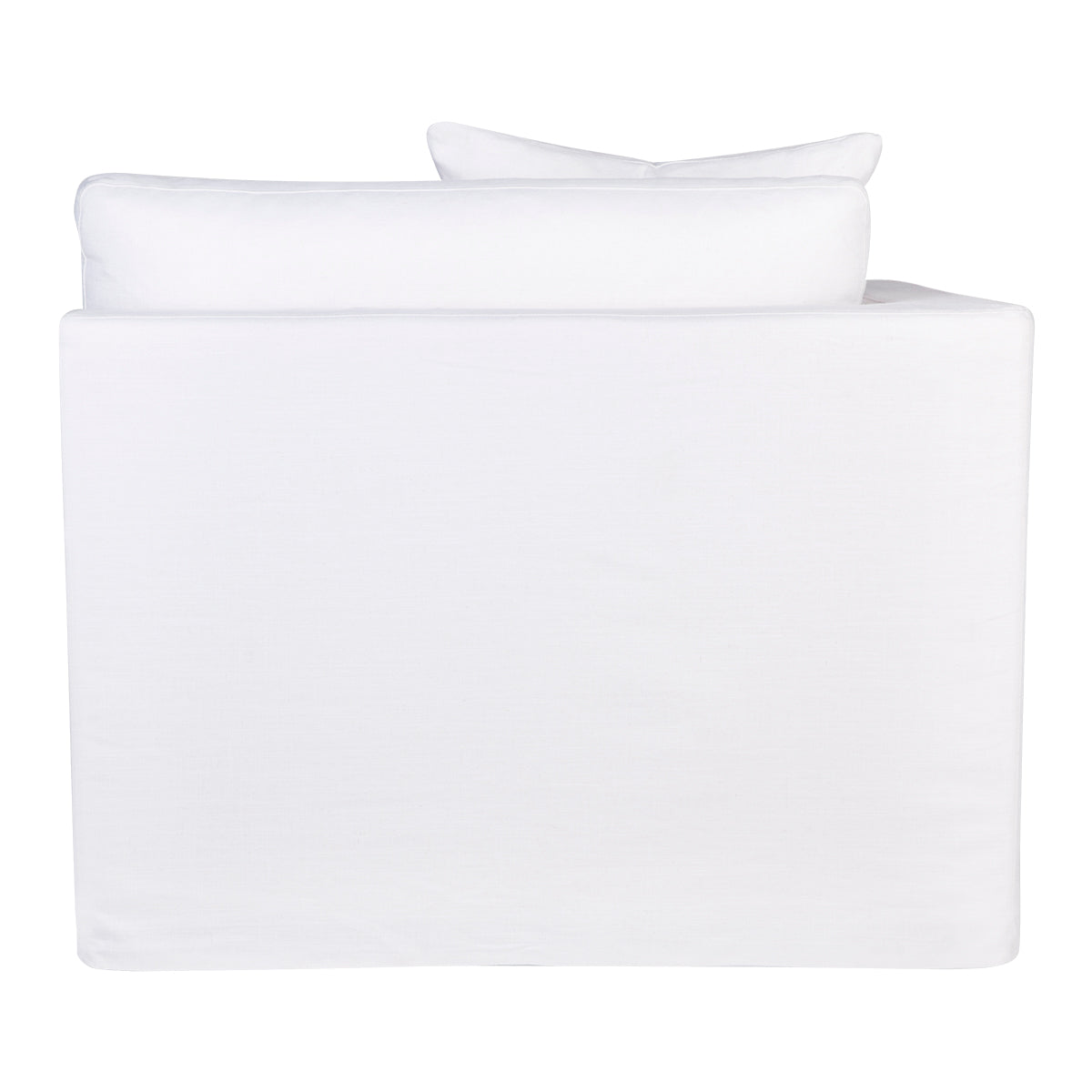 Birkshire Slip Cover Left Arm Facing Seat  - White Linen