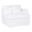 Birkshire Slip Cover Right Arm Facing Seat  - White Linen