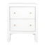 Ariana Bedside Table - Small White