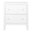 Ariana Bedside Table - Large White