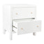 Ariana Bedside Table - Large White