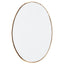 Lucille Oval Wall Mirror - Gold Leaf