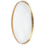 Lucille Oval Wall Mirror - Gold Leaf