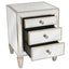 Mirrored 3 Drawer Bedside Antique Seamless