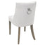 Ophelia Dining Chair White chrome ring