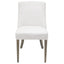 Ophelia Dining Chair White chrome ring