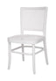 Palm Rattan Dining Chair White Matt Finish