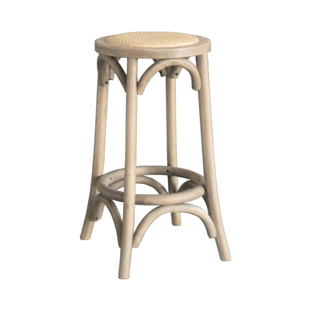 Kasan Kitchen Stool Weathered Oak (No Back)