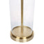 Left Bank Table Lamp - Brass w Black Shade