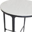 Heston Round Marble Side Table - Black