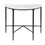 Heston Marble Demilune Table - Black