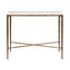 Heston Marble Console Table - Small Brass