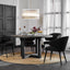 Leeton Round Dining Table - Black