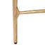 Heston Square Marble Side Table - Brass