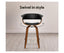 Artiss 4x Bar Stools Swivel PU Seat Wooden