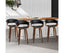 Artiss 4x Bar Stools Swivel PU Seat Wooden