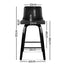 Artiss Set of 2 Wooden Bar Stool - Black