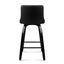 Artiss Set of 2 Wooden Bar Stool - Black