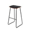 Artiss Set of 2 PU Leather Backless Bar Stools - Black