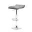 Artiss 2x Fabric Bar Stools Swivel Bar Stool Dining Chairs Gas Lift Kitchen Grey