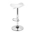 Artiss 2x Gas Lift Bar Stools Swivel Chairs Leather Chrome White