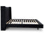 Queen Bed Frame - Black Velvet