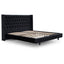 Queen Bed Frame - Black Velvet