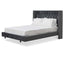 Queen Bed Frame - Charcoal Velvet